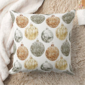 金属エレガントクリスマスオーナメントパターン クッション (ブランケット)