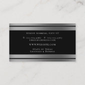 金属エレガントスタイリッシュ 名刺 (裏面)