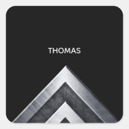 金属エレガントパターモノグラムのン スクエアシール