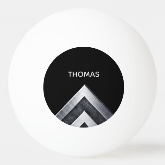 金属エレガントパターモノグラムのン 卓球ボール (正面)