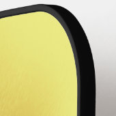 金属エレガント金ゴールドシンプルモノグラム名 ピックルボールラケット (左詳細)