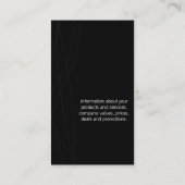 金属エレガント金ゴールド 名刺 (裏面)