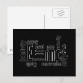 金属カッコいい科学質量同等性 ポストカード (正面/裏面)