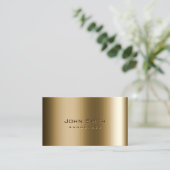 金属カッコいい青銅アナウンサー名刺 名刺 (スタンド正面)