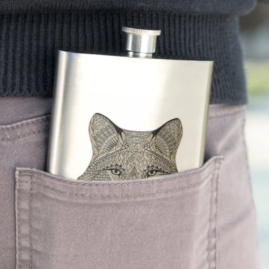 金属キツネ顔 フラスク (インサイチュ)
