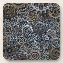 金属ギアデザイン コースター