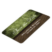 金属ギア日付を保存Flexiマグネット、緑 マグネット (左側)