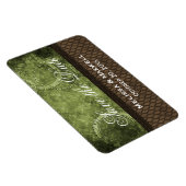 金属ギア日付を保存Flexiマグネット、緑 マグネット (右側)