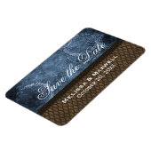 金属ギア日付を保存Flexiマグネット、青 マグネット (左側)