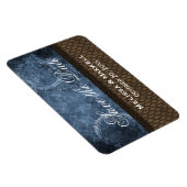 金属ギア日付を保存Flexiマグネット、青 マグネット (右側)