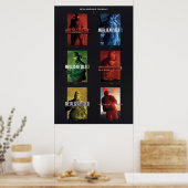 金属ギア無地のレガシメタルギアIVト無地のリブト ポスター (キッチン)