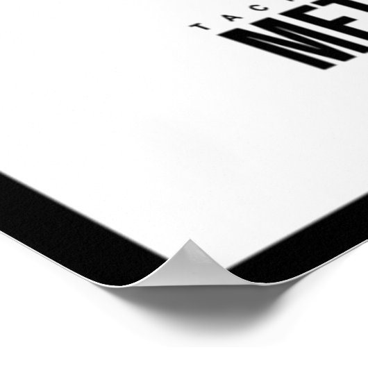 金属ギア無地の3 ポスター (角)