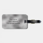 金属クラシック金属ルックモノグラムギフト ラゲッジタグ (裏面横)