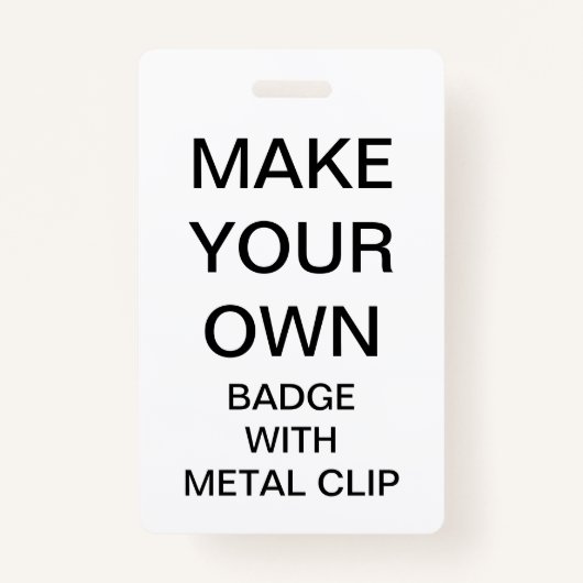 金属クリップが付いているカスタムでパーソナライズなバッジ バッジ (正面)