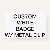 金属クリップが付いているカスタムでパーソナライズなバッジ バッジ (正面)