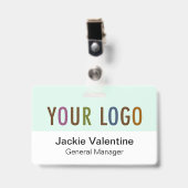 金属クリップカスタム付き懸命プラスチックネームバッジ バッジ (クリップ付き表面)