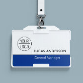 金属クリップカスタム付き懸命プラスチックネームバッジ バッジ