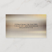 金属クロム背景 名刺 (裏面)