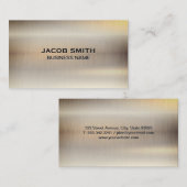 金属クロム背景 名刺 (正面/裏面)