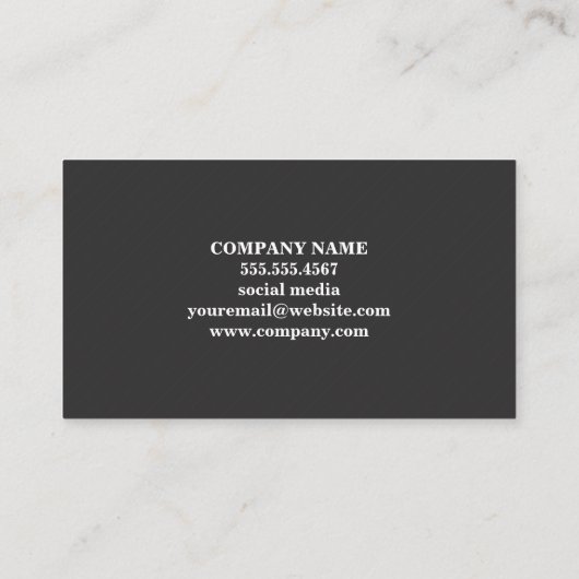 金属グラフのバーグラフ | 財務投資 名刺 (裏面)