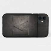 金属グランジモノグラムIphoneケース Case-Mate iPhoneケース (裏面(横))