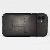 金属グランジモノグラムIphoneケース Case-Mate iPhoneケース (裏面(横))