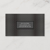 金属グリルパターン 名刺 (裏面)