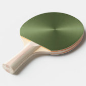 金属グリーン 卓球ラケット (正面アングル)
