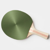 金属グリーン 卓球ラケット (横)