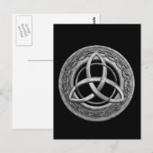 金属ケルト三位一体ノット ポストカード (正面/裏面)