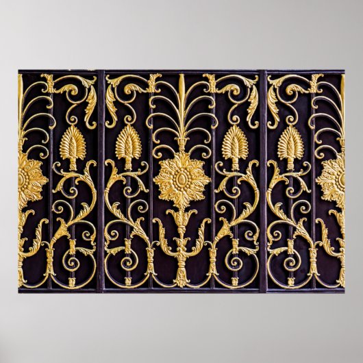 金属ゲートのパターン ポスター (正面)