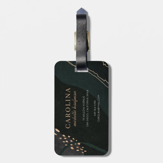 金属ゲード ラゲッジタグ (裏面縦)