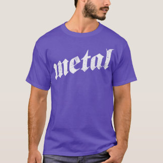 金属ゴシックデザイン Tシャツ