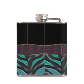 金属シマウマの(占星術の)十二宮図の印のアクエリアス フラスク (裏面)