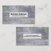 金属シート |金属製ねじ名刺 名刺 (正面/裏面)