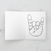 金属シールド誕生日カード カード (内部)