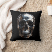 金属スカル クッション (ブランケット)