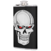 金属スカル フラスク (左)