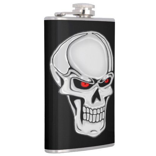 金属スカル フラスク (右)