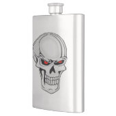 金属スカル フラスク (左)