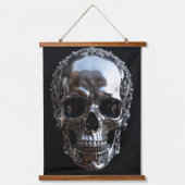 金属スカル 吊り下げ型タペストリー (正面)