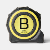 金属スタイリッシュ金ゴールドモノグラム名 メジャー (正面)