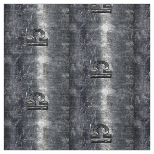 金属スタイルライブラ〔占星術の〕十二宮図標識 ファブリック (見本)