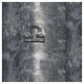 金属スタイルライブラ〔占星術の〕十二宮図標識 ファブリック (クローズアップ)