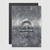 金属スタイル天秤座〔占星術の〕十二宮図標識 (正面/裏面)