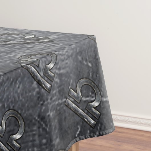 金属スタイル天秤座〔占星術の〕十二宮図標識 テーブルクロス (インサイチュ)