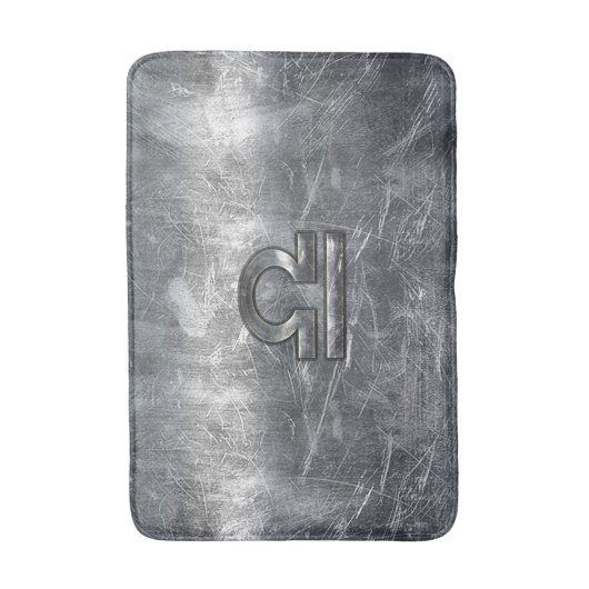 金属スタイル天秤座〔占星術の〕十二宮図標識 バスマット (正面縦)