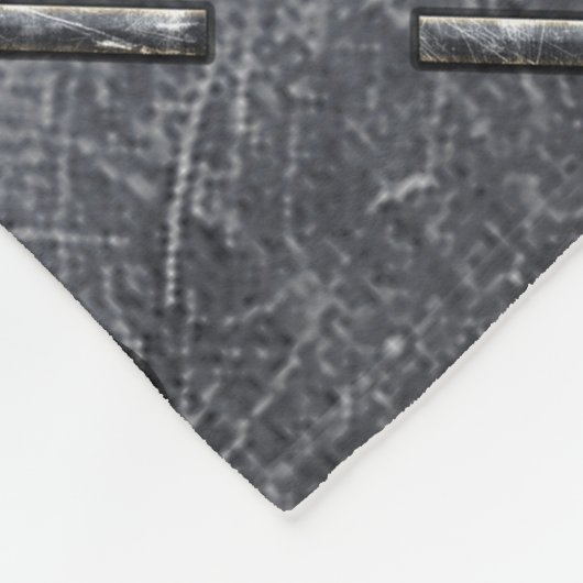 金属スタイル天秤座〔占星術の〕十二宮図標識 フリースブランケット (角)