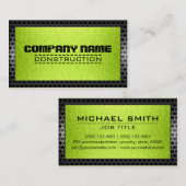 金属ステンレスモダン鋼縁ど#2 名刺 (正面/裏面)