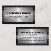 金属ステンレスモダン鋼縁ど#6 名刺 (正面/裏面)